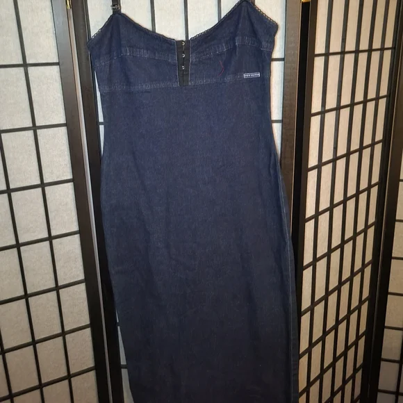 denim wiggle dress Unique Vintage | Dresses | Unique Vintage Light Blue Denim Bombshell Wiggle  Pencil Dress